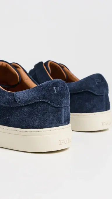 Polo Ralph Lauren Jermain II Suede Sneakers Hunter Navy 8 | Thumbnail 3