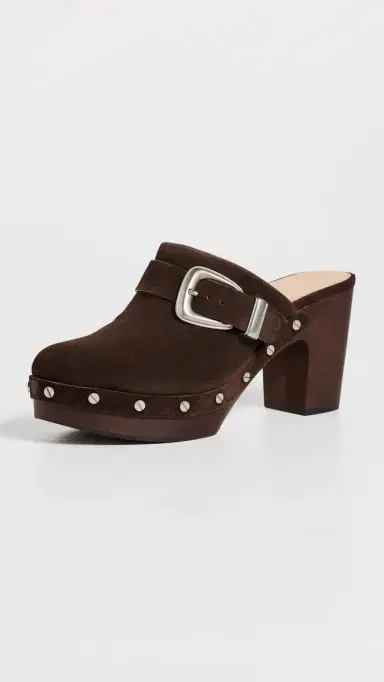 Veronica Beard Larken Clogs Espresso | Thumbnail 2