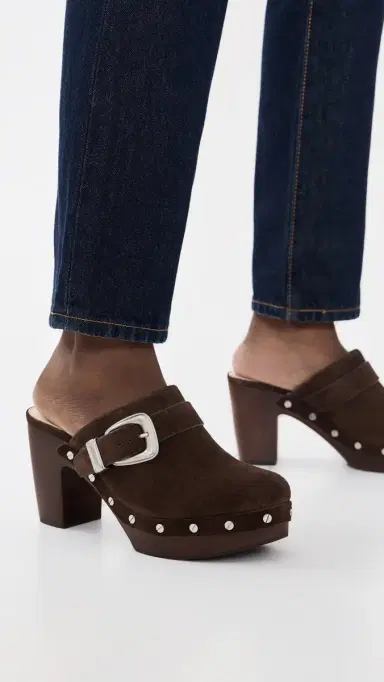 Veronica Beard Larken Clogs Espresso | Thumbnail 3