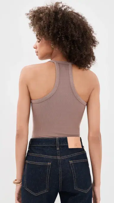 L'AGENCE Wrenna Racerback Thong Bodysuit Cardamom | Thumbnail 3