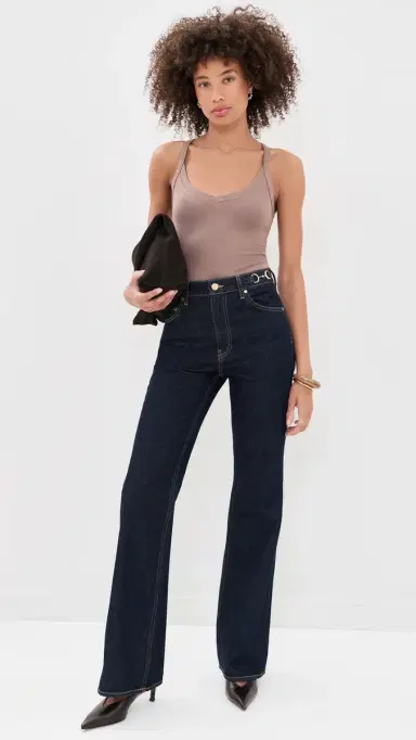 L'AGENCE Wrenna Racerback Thong Bodysuit Cardamom | Thumbnail 5