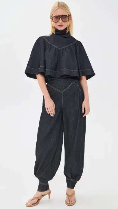 Zimmermann Denim Balloon Jeans Onyx Blue | Thumbnail 5
