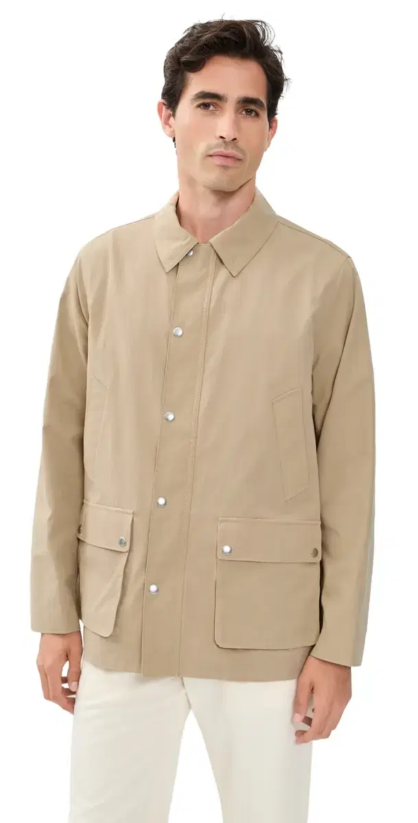 Vince Lightweight Barn Jacket Beige