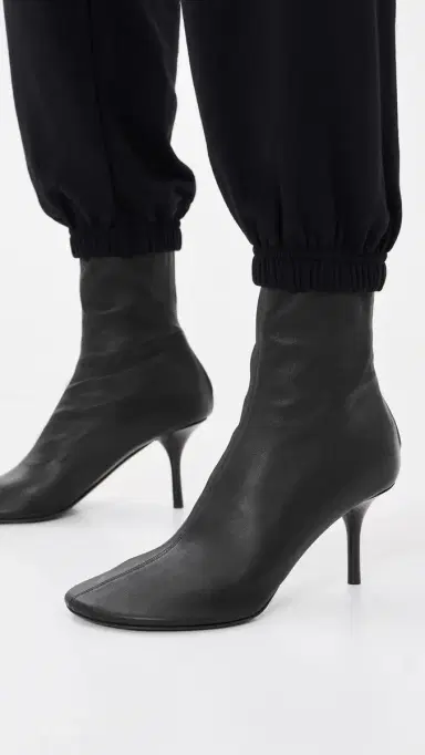 Acne Studios Stretch Leather Ankle Boots Black | Thumbnail 3
