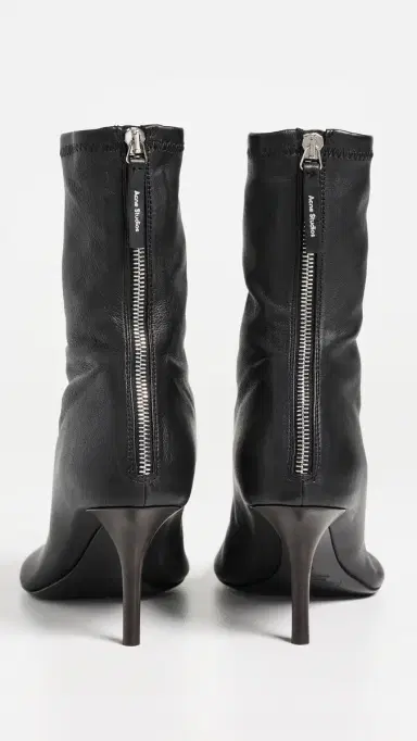Acne Studios Stretch Leather Ankle Boots Black | Thumbnail 4