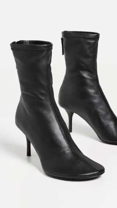 Acne Studios Stretch Leather Ankle Boots Black | Thumbnail 5