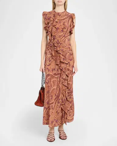 Ulla Johnson Ameline Sleeveless Silk Maxi Dress | Thumbnail 2