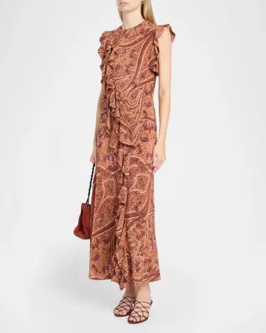 Ulla Johnson Ameline Sleeveless Silk Maxi Dress | Thumbnail 4