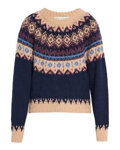 Autumn Cashmere Chunky Fair Isle Crewneck Sweater | Thumbnail 1