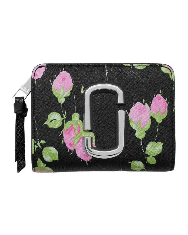 Marc Jacobs Snapshot Mini Compact Wallet in Vintage Floral Leather
