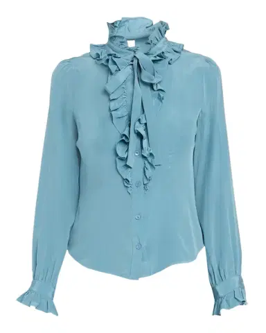 Ulla Johnson Catroux Silk Button-Front Blouse | Thumbnail 1