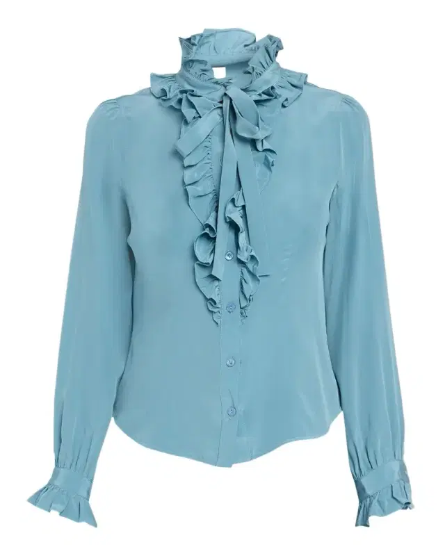 Ulla Johnson Catroux Silk Button-Front Blouse