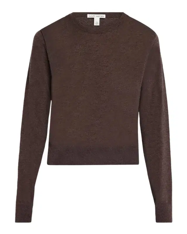 Autumn Cashmere Cashmere Draped Crewneck Sweater