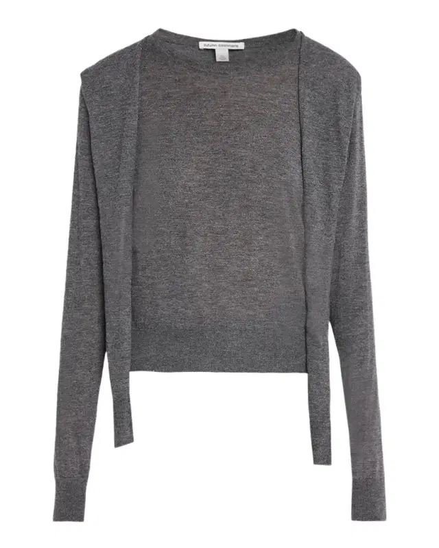 Autumn Cashmere Cashmere Draped Crewneck Sweater