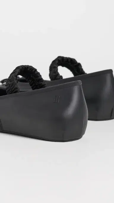 Melissa Sophie Scrunch Jelly Flats Matte Black | Thumbnail 4