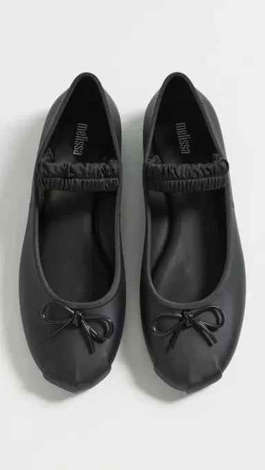 Melissa Sophie Scrunch Jelly Flats Matte Black | Thumbnail 5