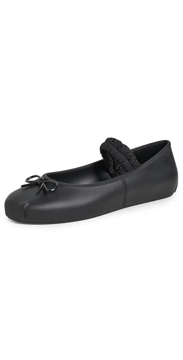 Melissa Sophie Scrunch Jelly Flats Matte Black