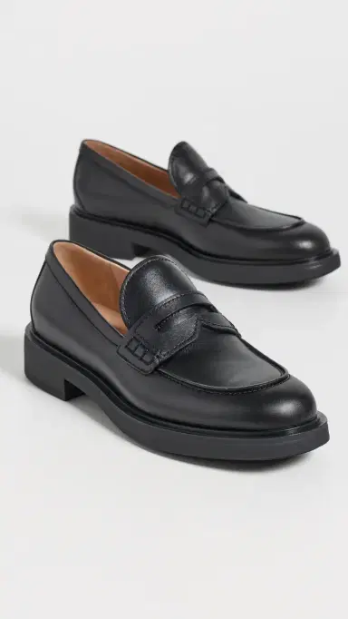 Gianvito Rossi Leather Loafers Black | Thumbnail 5 Gianvito Rossi Leather Loafers Black | Thumbnail 5