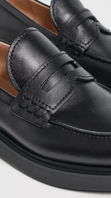 Gianvito Rossi Leather Loafers Black | Thumbnail 6 Gianvito Rossi Leather Loafers Black | Thumbnail 6