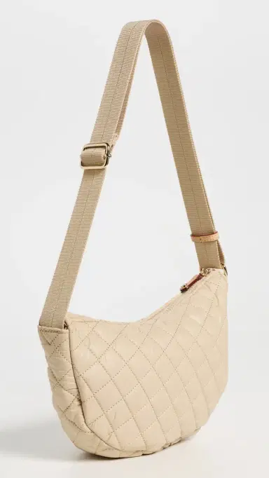 MZ Wallace Small Metro Smile Bag Buff One Size | Thumbnail 4