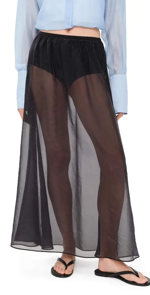 VRG GRL olara heer Midi Skirt Black