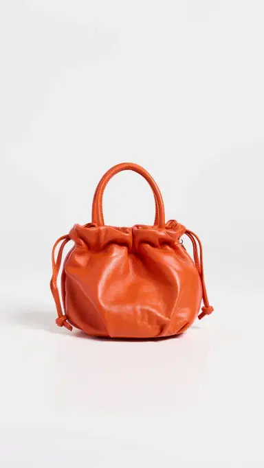 Clare V. Emma Nappa Leather Mini Bag L'Orange One Size | Thumbnail 2 Clare V. Emma Nappa Leather Mini Bag L'Orange One Size | Thumbnail 2