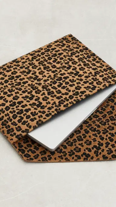 Heaven Mayhem Laptop Sleeve Leopard One Size | Thumbnail 4