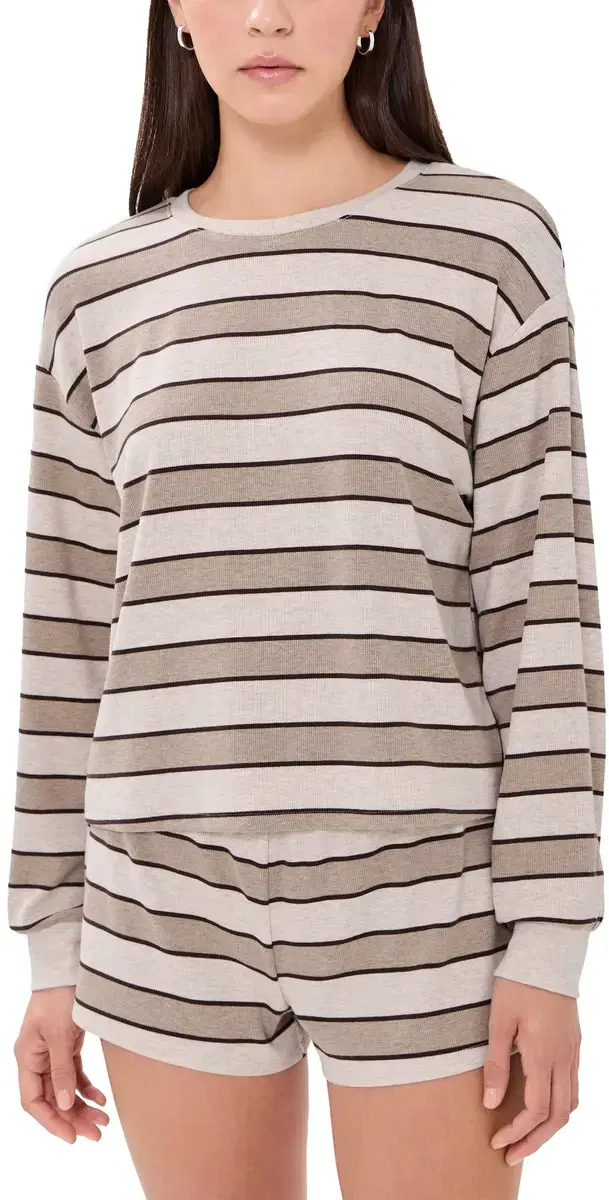 Weekend Snooze Set Coffee Stripe