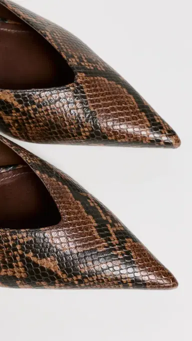 Schutz Loren Mid Mule Kitten Heels Pecan Brown | Thumbnail 6 Schutz Loren Mid Mule Kitten Heels Pecan Brown | Thumbnail 6