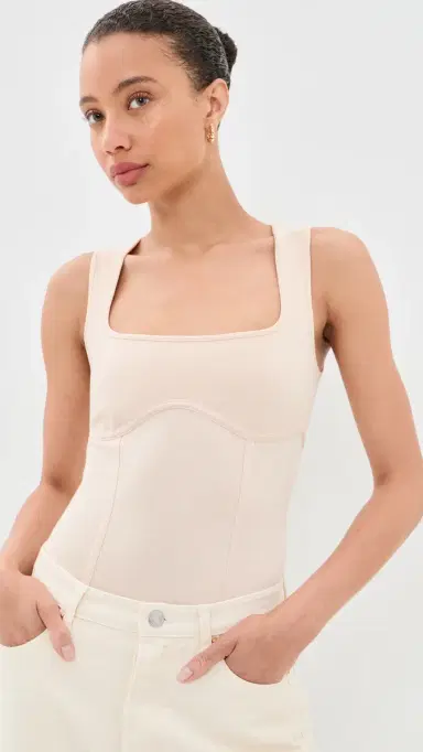 Fleur du Mal coop Bodysuit Tahini | Thumbnail 2