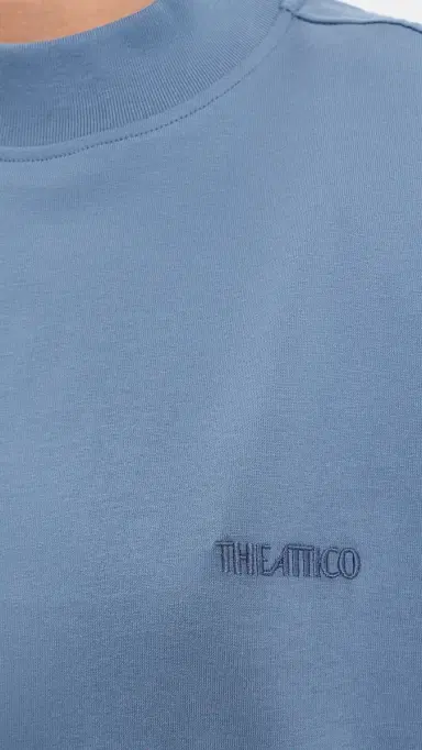 The Attico T-shirt Avio Blue | Thumbnail 6