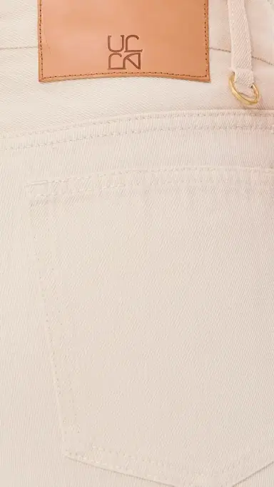 Ulla Johnson The Lou Eyelet Jeans Cowrie | Thumbnail 6
