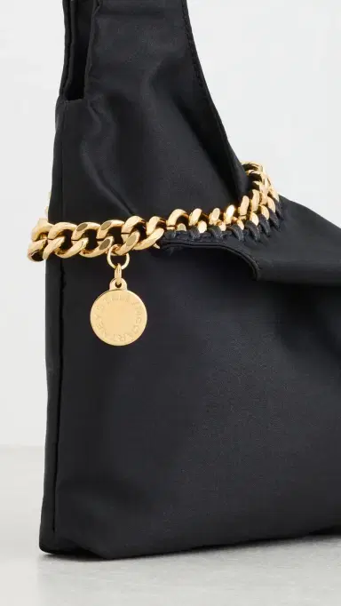 Stella McCartney Falabella Satin Wristlet Bag Black One Size | Thumbnail 5