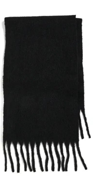 Hat Attack Cozy Solid Scarf Black One Size | Thumbnail 1