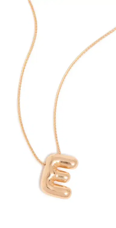 Maison Irem Balloon Initial Letter Necklace E One Size | Thumbnail 1