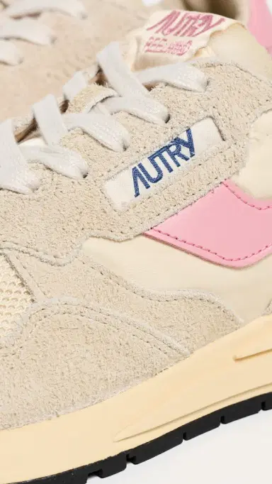 Autry Reelwind Low Suede Sneakers Ecru/Geranium Pink 39 | Thumbnail 6 Autry Reelwind Low Suede Sneakers Ecru/Geranium Pink 39 | Thumbnail 6