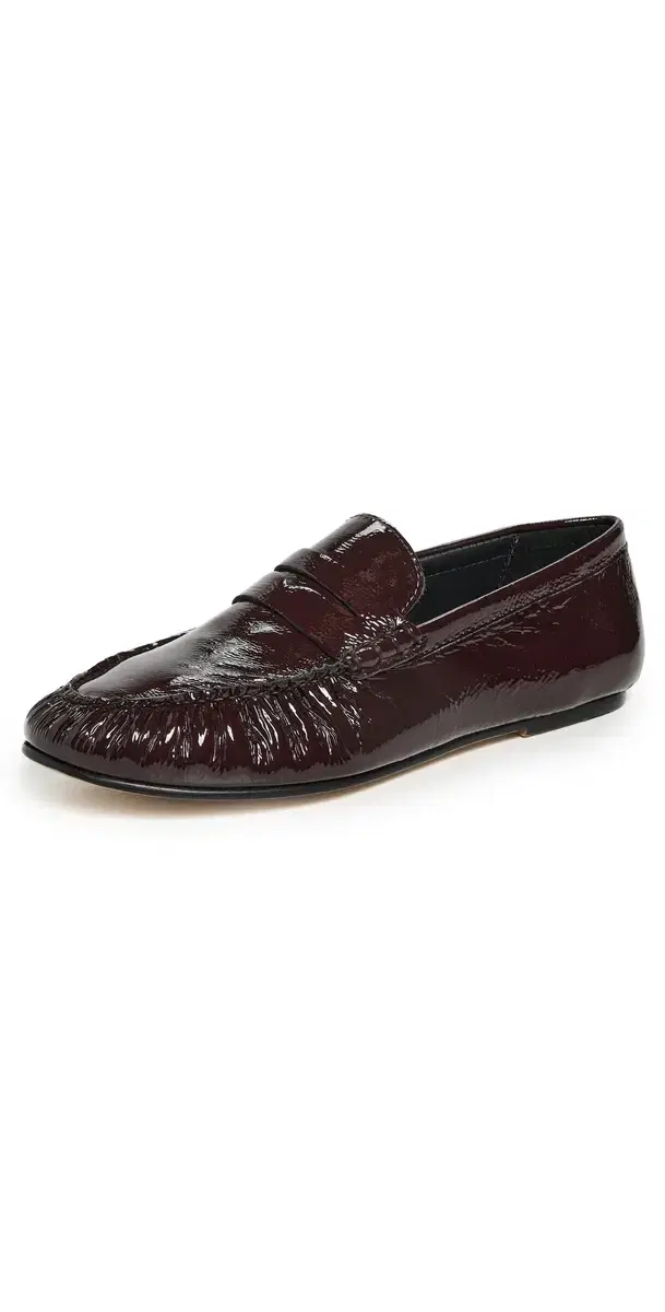 FRĒDA SALVADOR Sydney Flats Wine Crinkle Patent