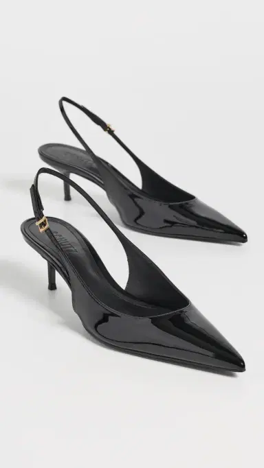 Schutz Paola Mid Slingback Kitten Heels Black | Thumbnail 5 Schutz Paola Mid Slingback Kitten Heels Black | Thumbnail 5