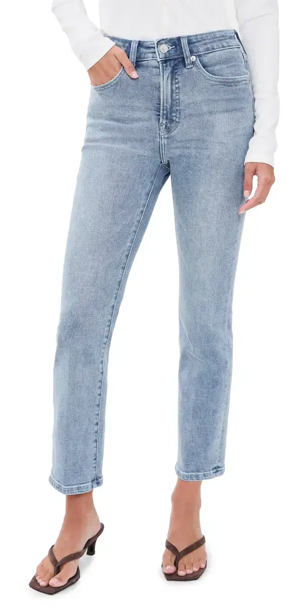 Good American Good Legs Straight Jeans Indigo115