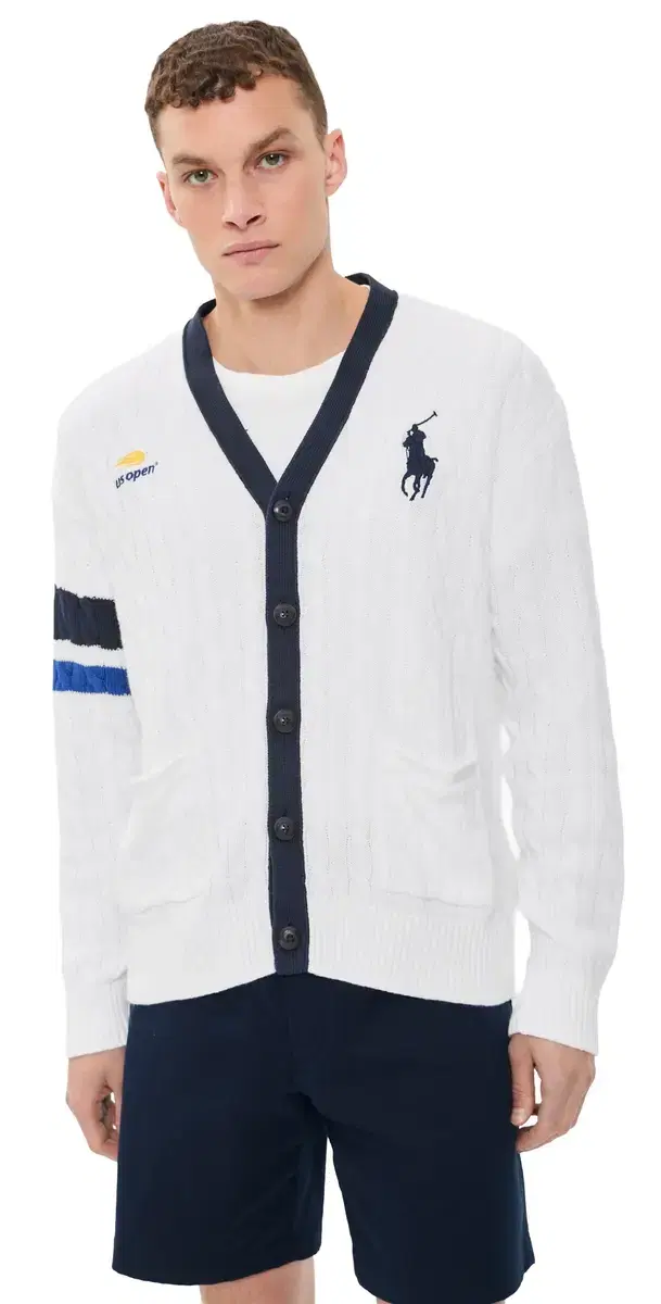 Polo Ralph Lauren x US Open Cardigan Ceramic White ulti