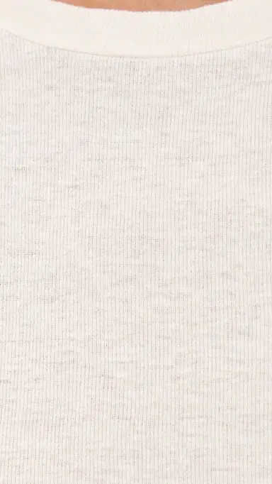 RE/DONE 90s Baby ong Sleeve Tee Vintage White | Thumbnail 6