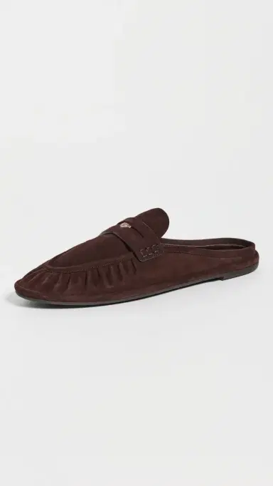 Emme Parsons Monceaux Mules Chocolate Suede | Thumbnail 2