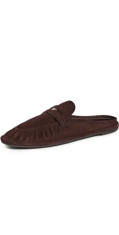Emme Parsons Monceaux Mules Chocolate Suede | Thumbnail 1