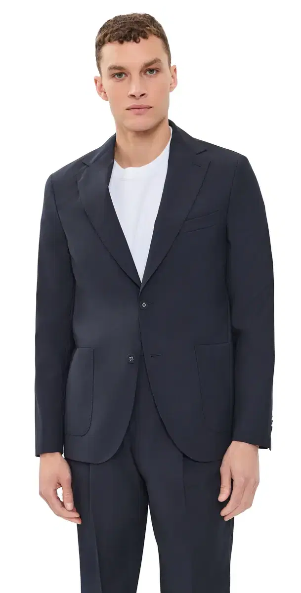 OFFICINE GÉNÉRALE Arthus Italian Fresco Wool Jacket Dark Navy
