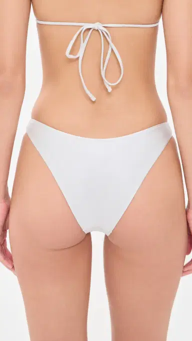 Frankies Bikinis Dove Satin Bikini Bottoms oon | Thumbnail 3