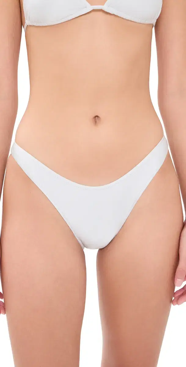 Frankies Bikinis Dove Satin Bikini Bottoms oon