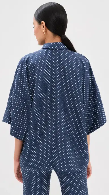 FRANÇOISE Blake Shirt Marine | Thumbnail 3