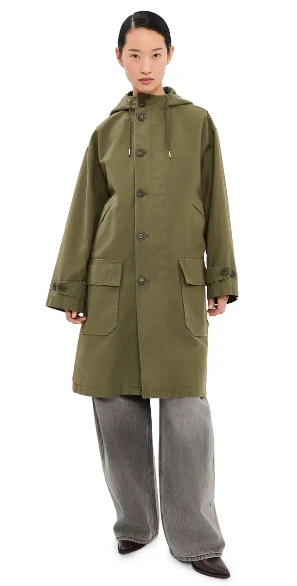 Nili Lotan Delmar Parka Dark Laurel
