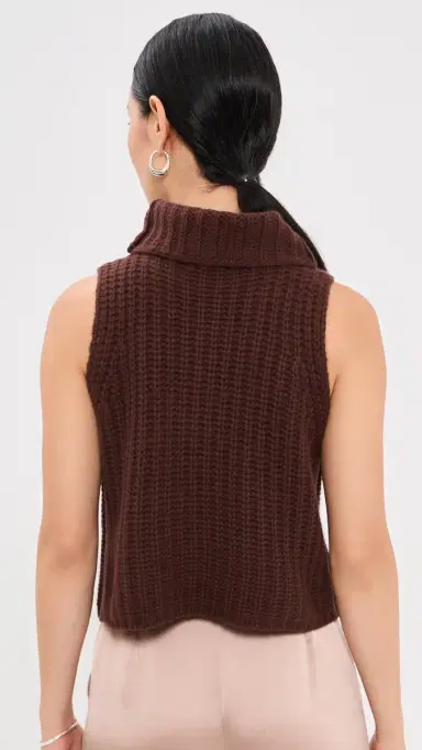 Sablyn aige Cropped Cashmere Turtleneck Pullover Cinnabar | Thumbnail 3