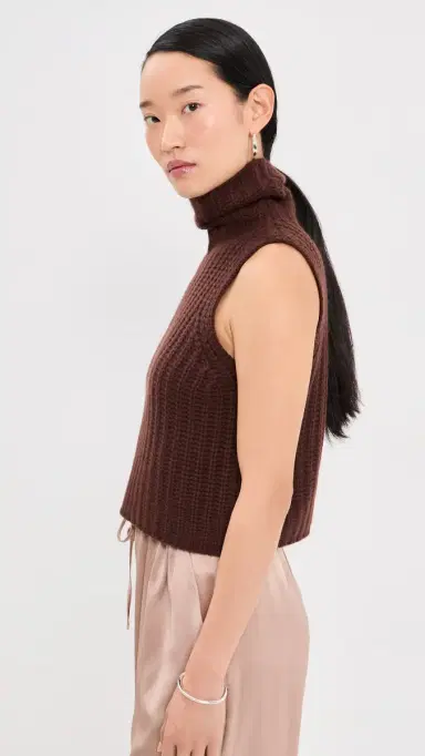 Sablyn aige Cropped Cashmere Turtleneck Pullover Cinnabar | Thumbnail 4